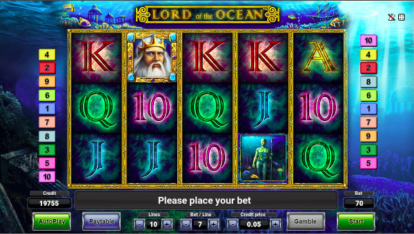 Игровой слот Lord of The Ocean - играть в казино Вулкан в аппараты от Новоматик